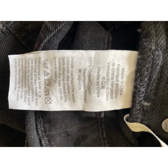 Madewell Adirondack Denim Short Overalls in Washed Black, Size XX-Small - Picture 10 of 12